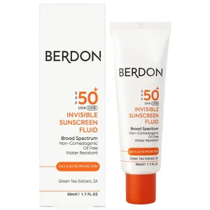 بطری ضد آفتاب فلوییدی بردون مخصوص پوست چرب و مختلط، فاقد چربی و مات‌کننده با SPF50