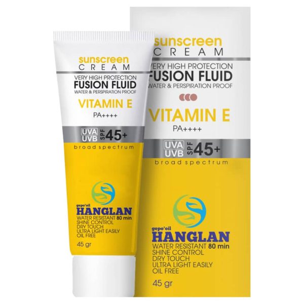 کرم ضد آفتاب هانگلن رنگی SPF45 حجم ۴۵ گرم - مناسب پوست‌های روشن و گندمی