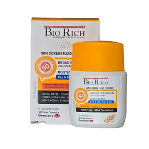 خرید ضدآفتاب بایوریچ پوست خشک با دو رنگ بژ روشن و بژ طبیعی - SPF 50